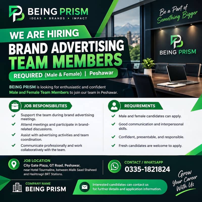 Team staff Required | jobs oppturnity | Jobs in  Peshawar 0