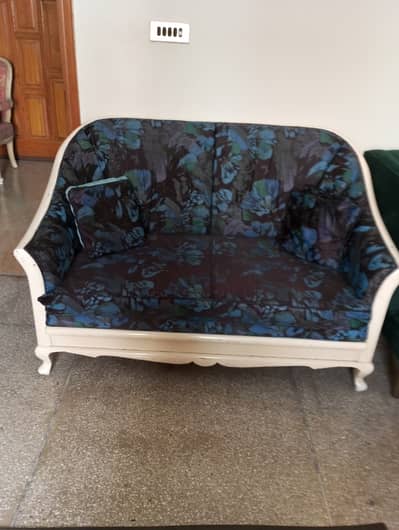 Used sofa with original wood