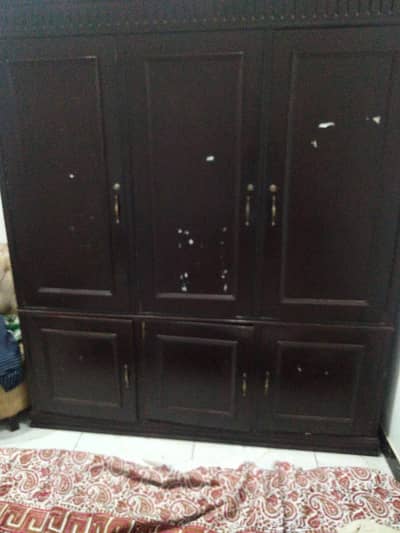 wooden wardrobe
