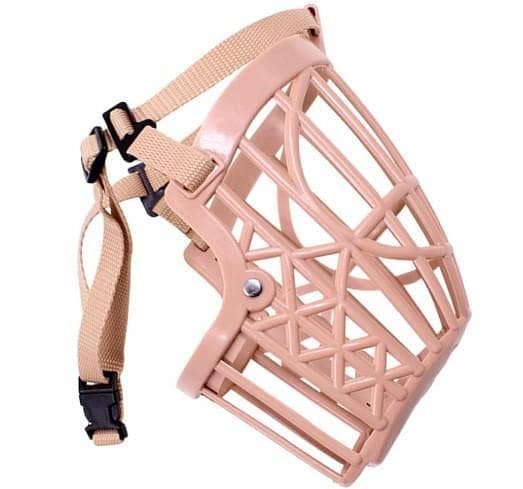 HEMOTON Adjustable Cover Nylon Plastic Dogs Small Dog Muzzle, for Breathable Mouth Anti-bite E r6152