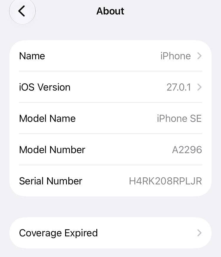 Apple iPhone SE 0