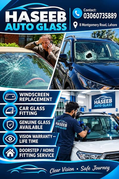 A complete store for auto windscreen and backscreens