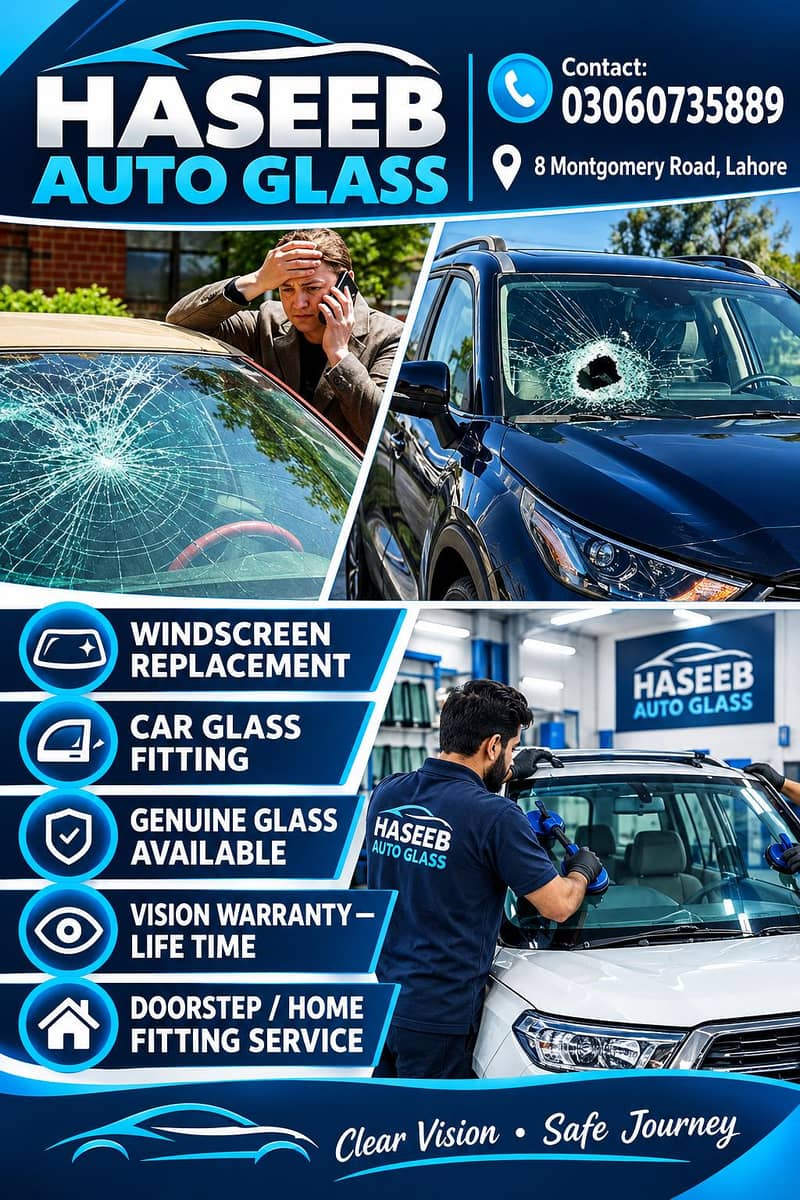 A complete store for auto windscreen and backscreens 0