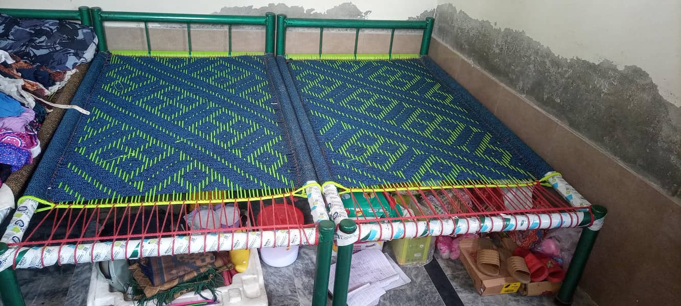 twin iron structure single bed 1