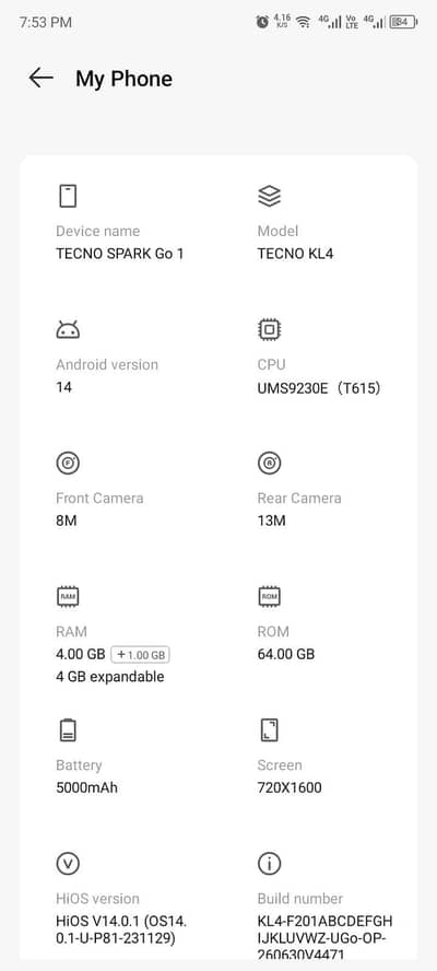 Tecno Spark Go