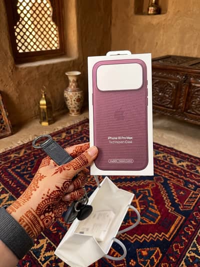 iPhone  18 Pro Max Original Techwoven Cases Burgundy Color Impoted