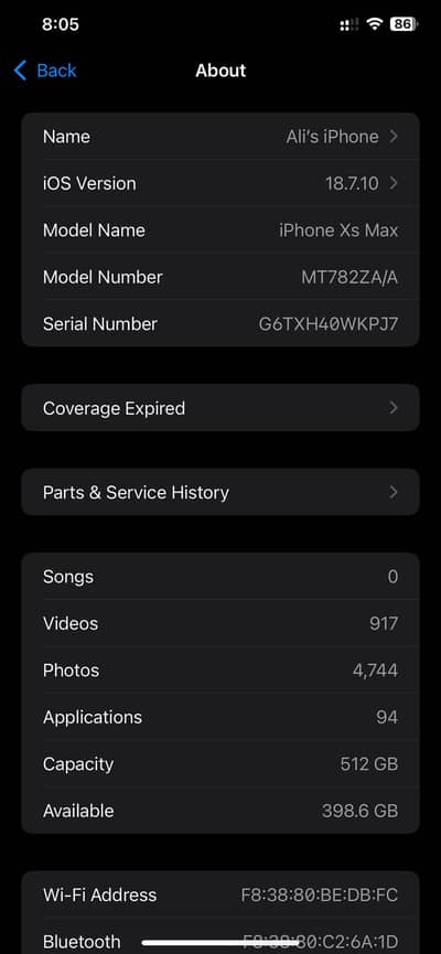 iPhone xs max