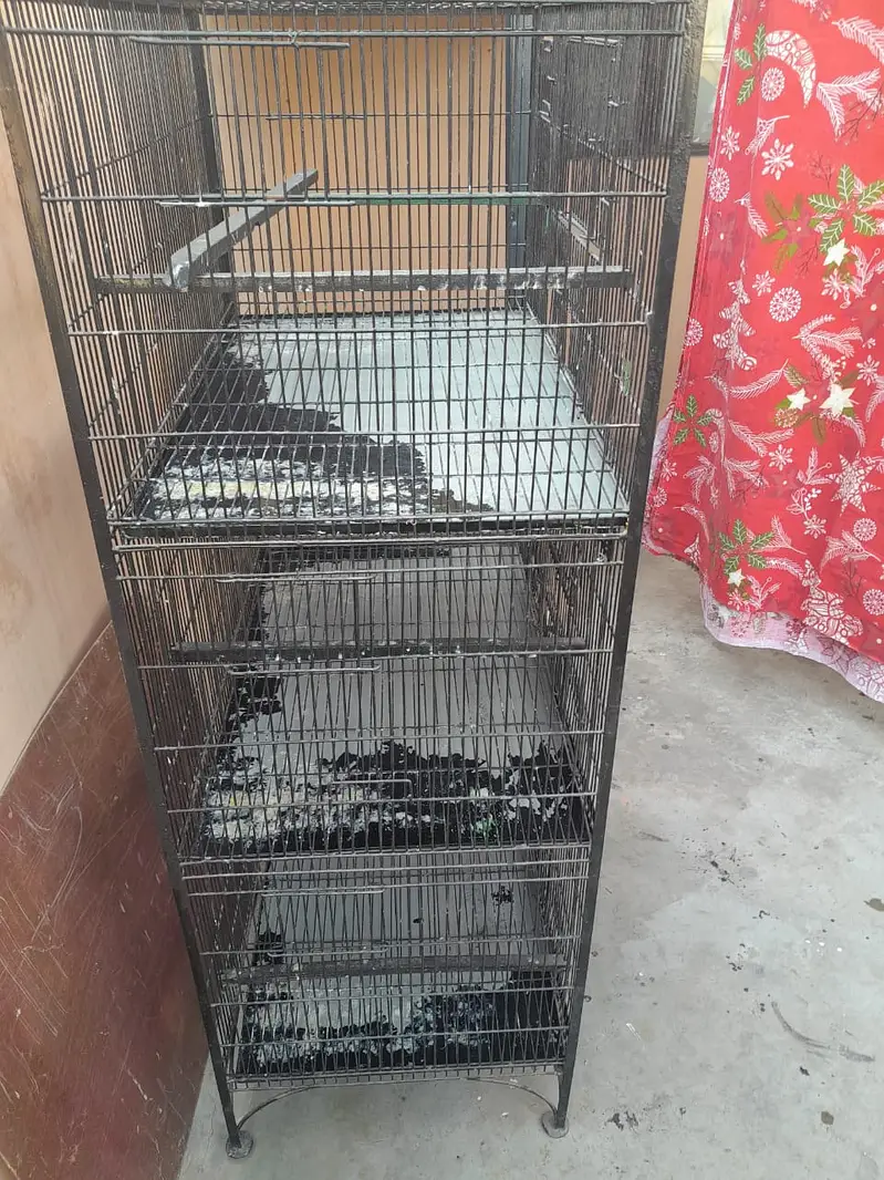 Used Bird cage the cage is in good shape for deatil contact on watsap — photo 2