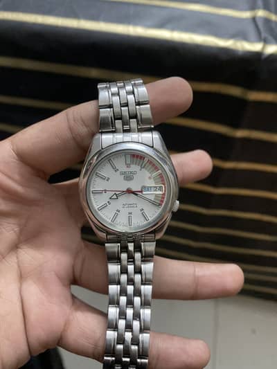 Seiko 5 automatic silver