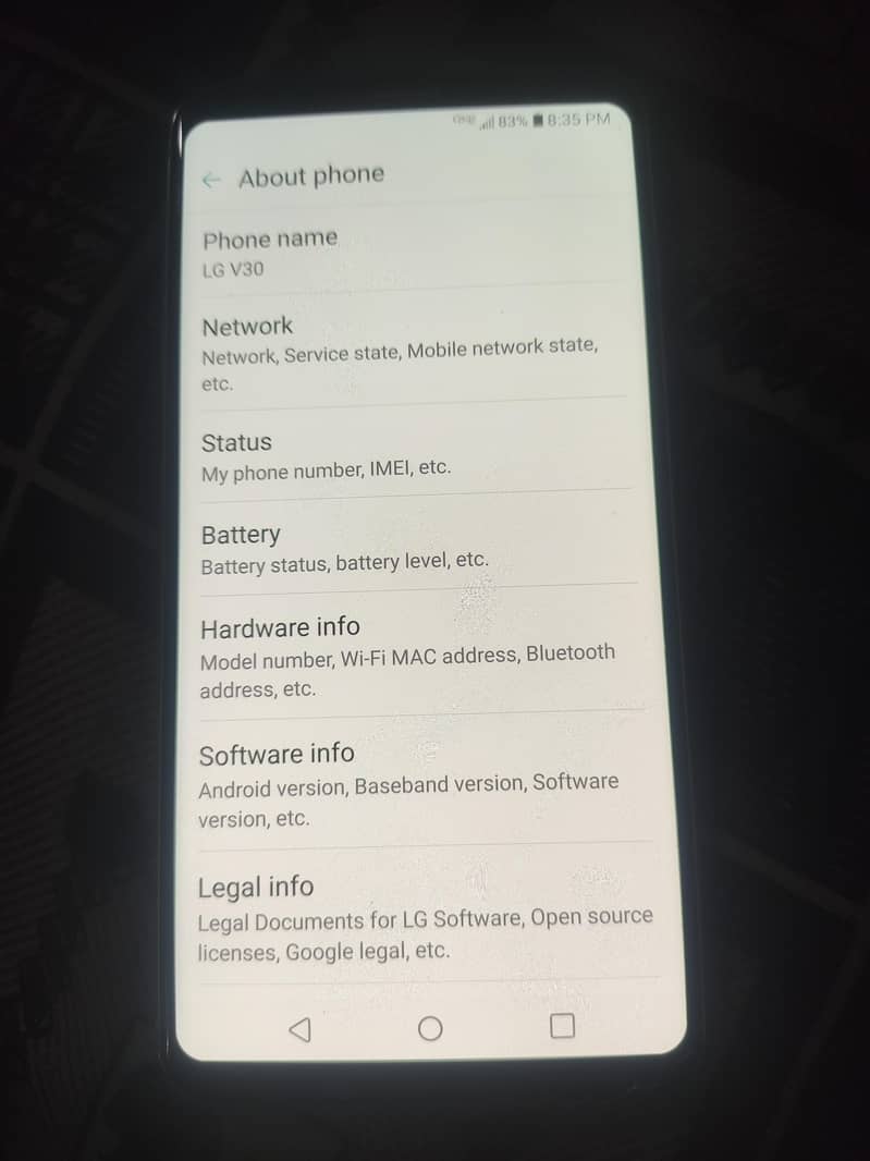 LG V30 0
