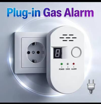 Plug-in Natural Gas & LPG Detector, Real-Time Concentration Display
