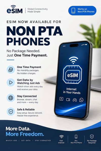 eSIM NOW AVAILABLE FOR NON-PTA PHONES!