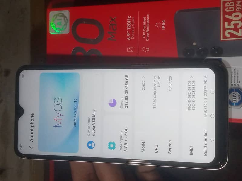 Zte Nubia v80max 2