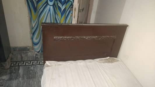 Single Bed With mattress & side table