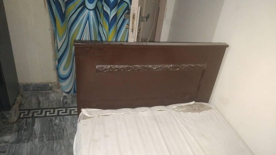 Single Bed With mattress & side table 0