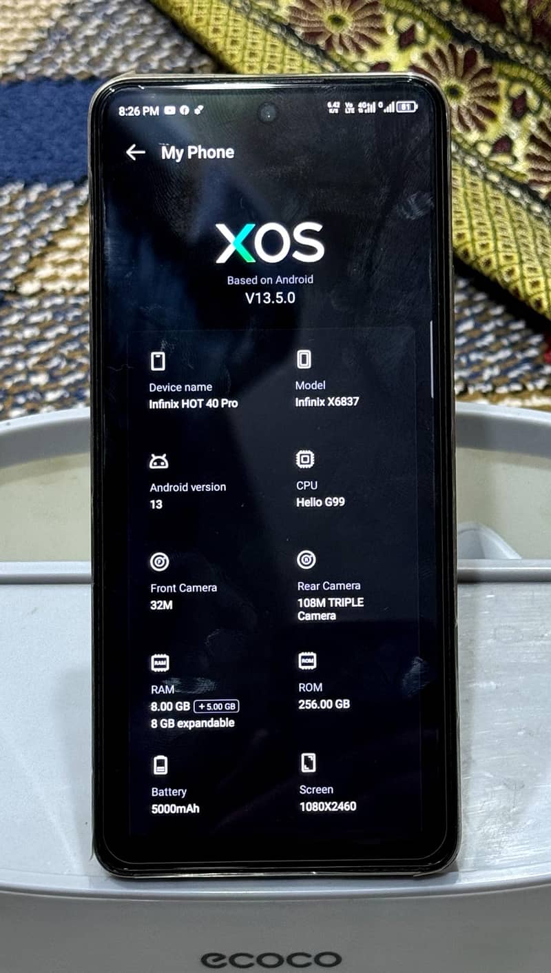 Infinix Hot 40 Pro 8/256gb - Mobile Phones - 1120800851