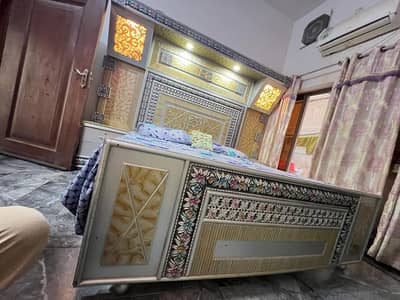 Complete Bridal Bedroom Set & Furniture (Silver & Gold Finish)