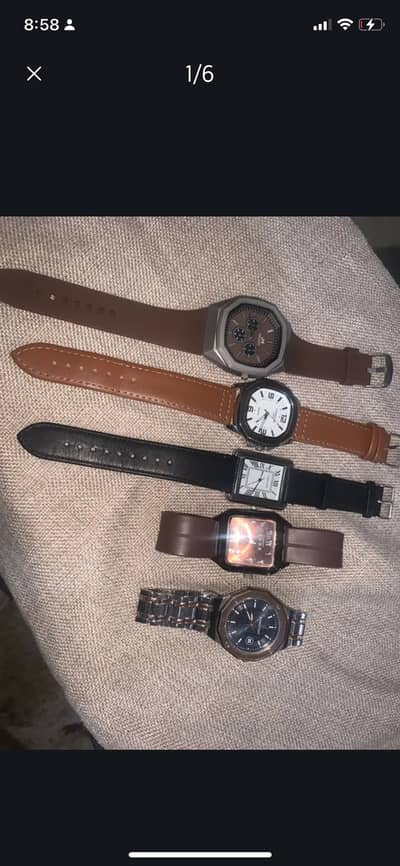 Pack of five watches