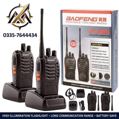 BF888S dual band walkie talkie 2 to 3km range analog Two-Way Radio Set