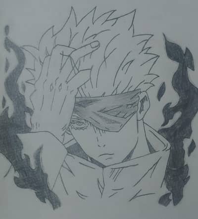 Best Sketch of ultimate Gojo