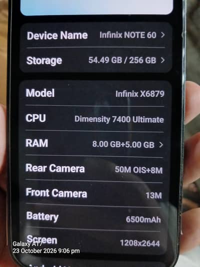 Infinix Note 60