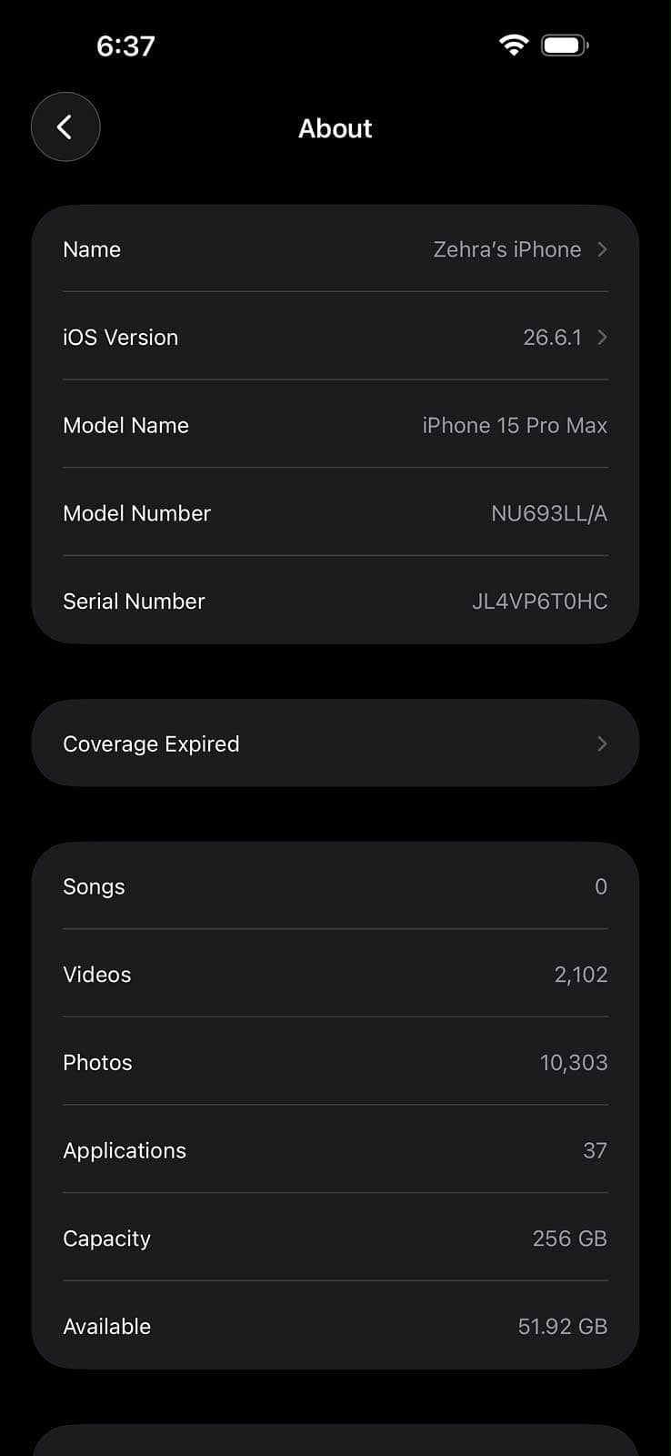 iPhone 15 pro max j. v 3