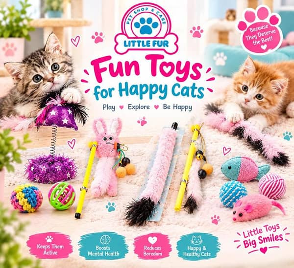 Interactive Cat Teaser Wand Toy with Plush Doll – Yellow Stick with Feather and Hanging Toy for Cats & Kittens