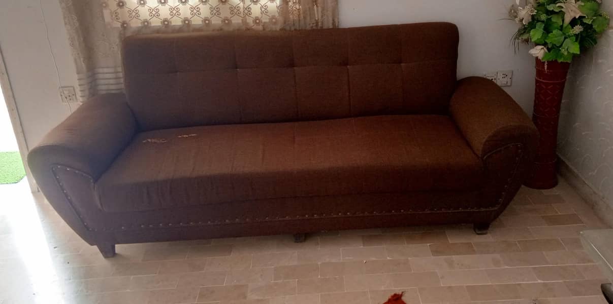 brown colored sofa set 2