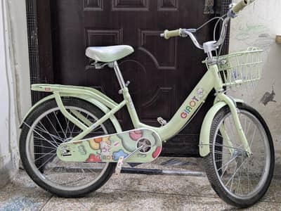 Kids Bicycle  Like Brand New Light Green Color