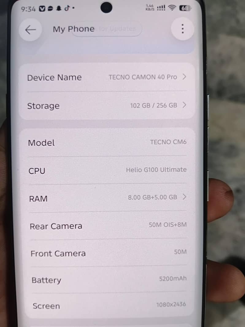 Tecno CAMON 40 Pro 8