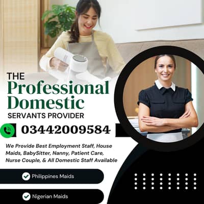Maid /Cook/ Baby Care / Patient Care / Nurse / Kitchen Helper/ Driver