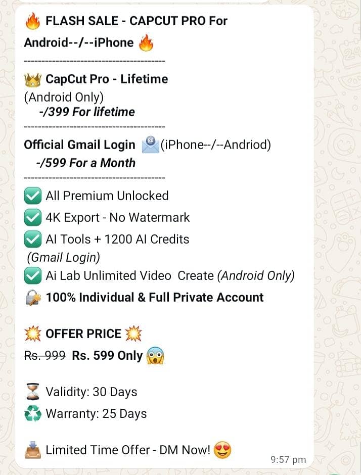 Capcut Pro For Android & iPhone 0