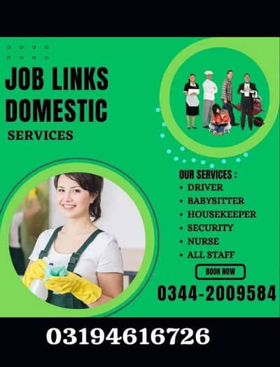 Maid /Cook/ Baby Care / Patient Care / Nurse / Kitchen Helper/ Driver