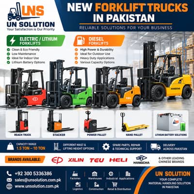 New Forklift truck supplier in Pakistan