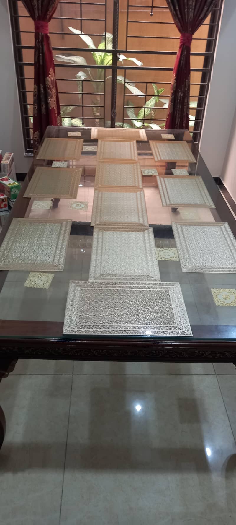 8 Chairs Dining Table Set 2