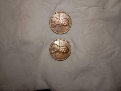 one cent 1972 & 1977