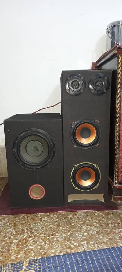 7 inch Subwoofer And 5 inch Kenwood Japani Woofer Pair