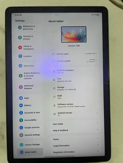 lenovo Tab K10 2nd Gen