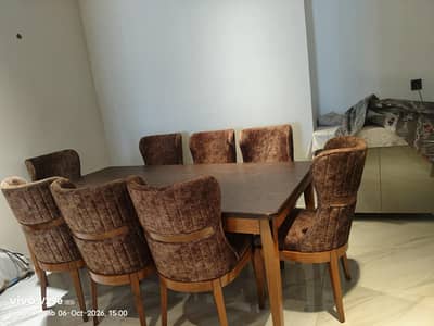 Dining table with 8 chairs