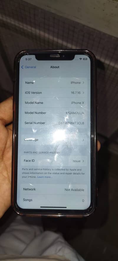 Apple iPhone X factory reset