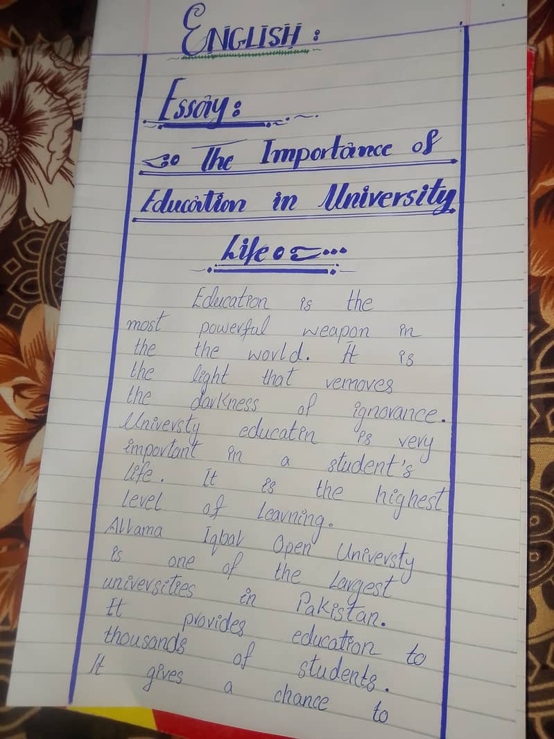 Assignments work 1