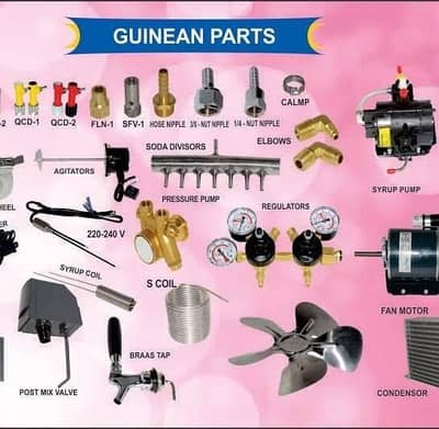 soda machine complte parts available