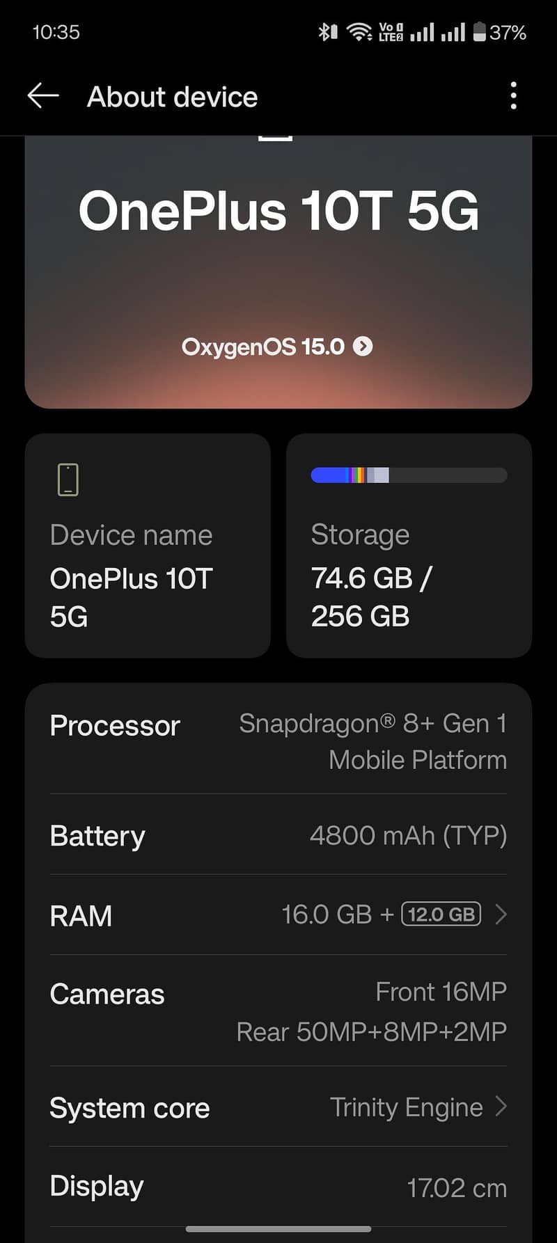 One Plus 10T 4