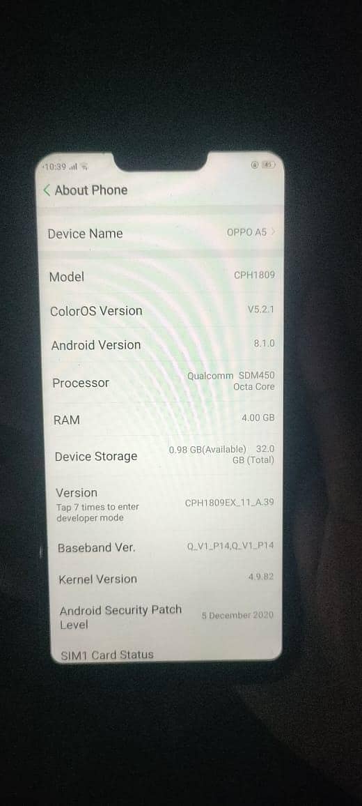 OPPO A5 7