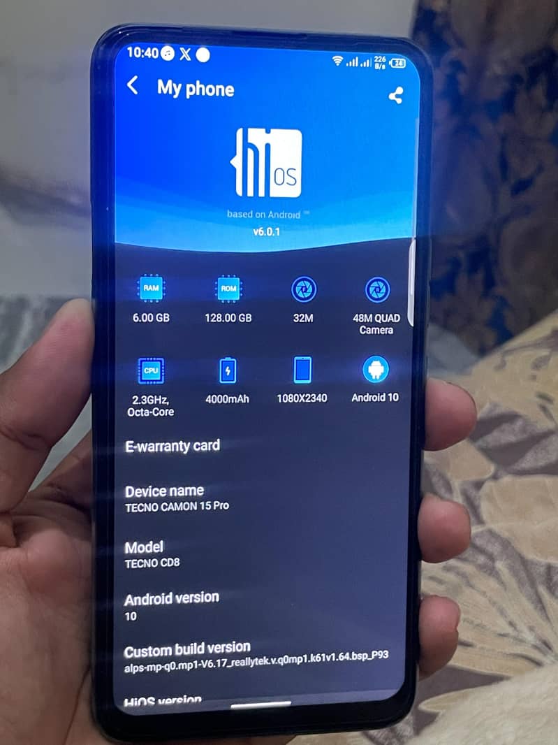 Tecno CAMON 15 Pro 8