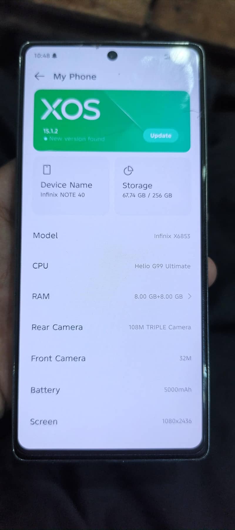 Infinix Note 40 5