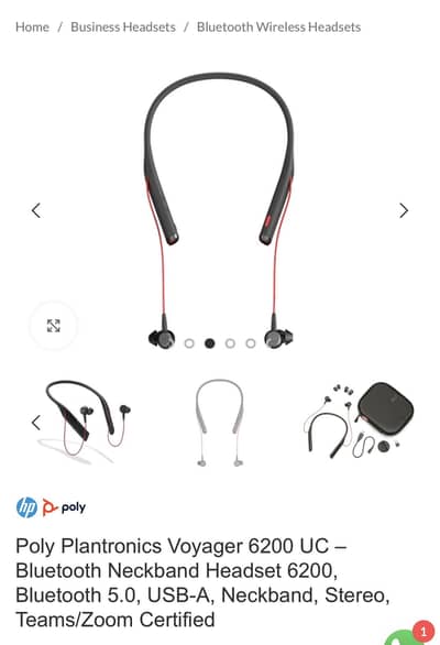 Plantronics neck band Bluetooth headset