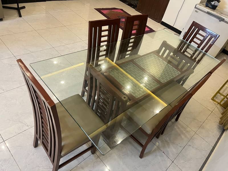 Dining table with 6 chairs 1