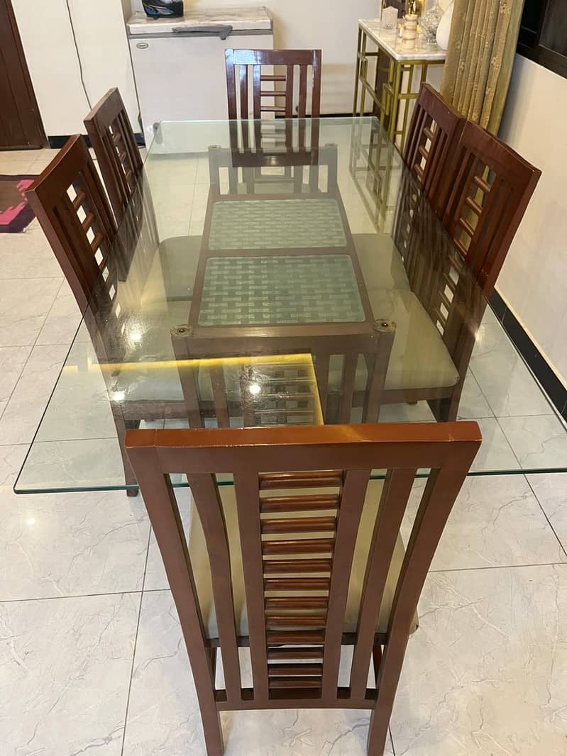 Dining table with 6 chairs 3