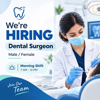 Male/Female Dentist / Dental Surgeon required (50% basis)